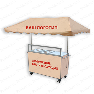 Торговая тележка для продажи пирожков и горячей выпечки
