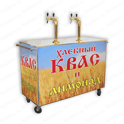 Торговая тележка на 4 сорта разливных напитков